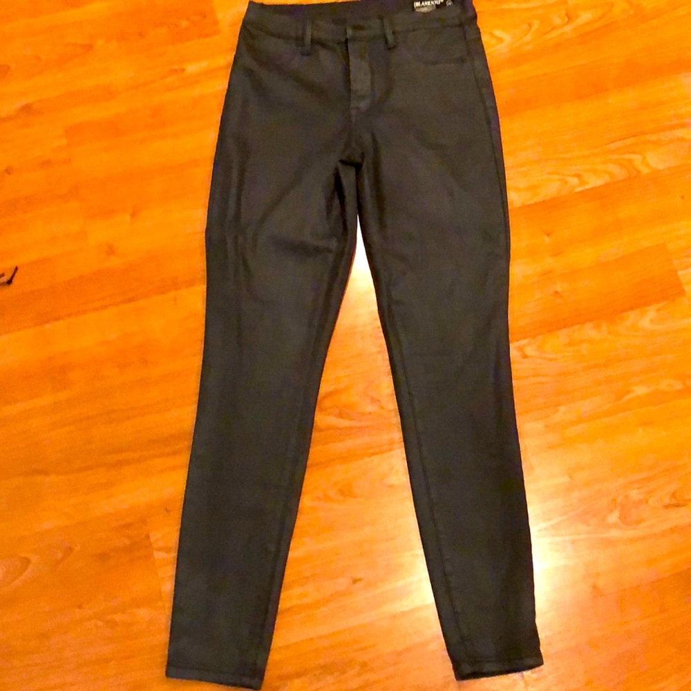 Black coated jeans